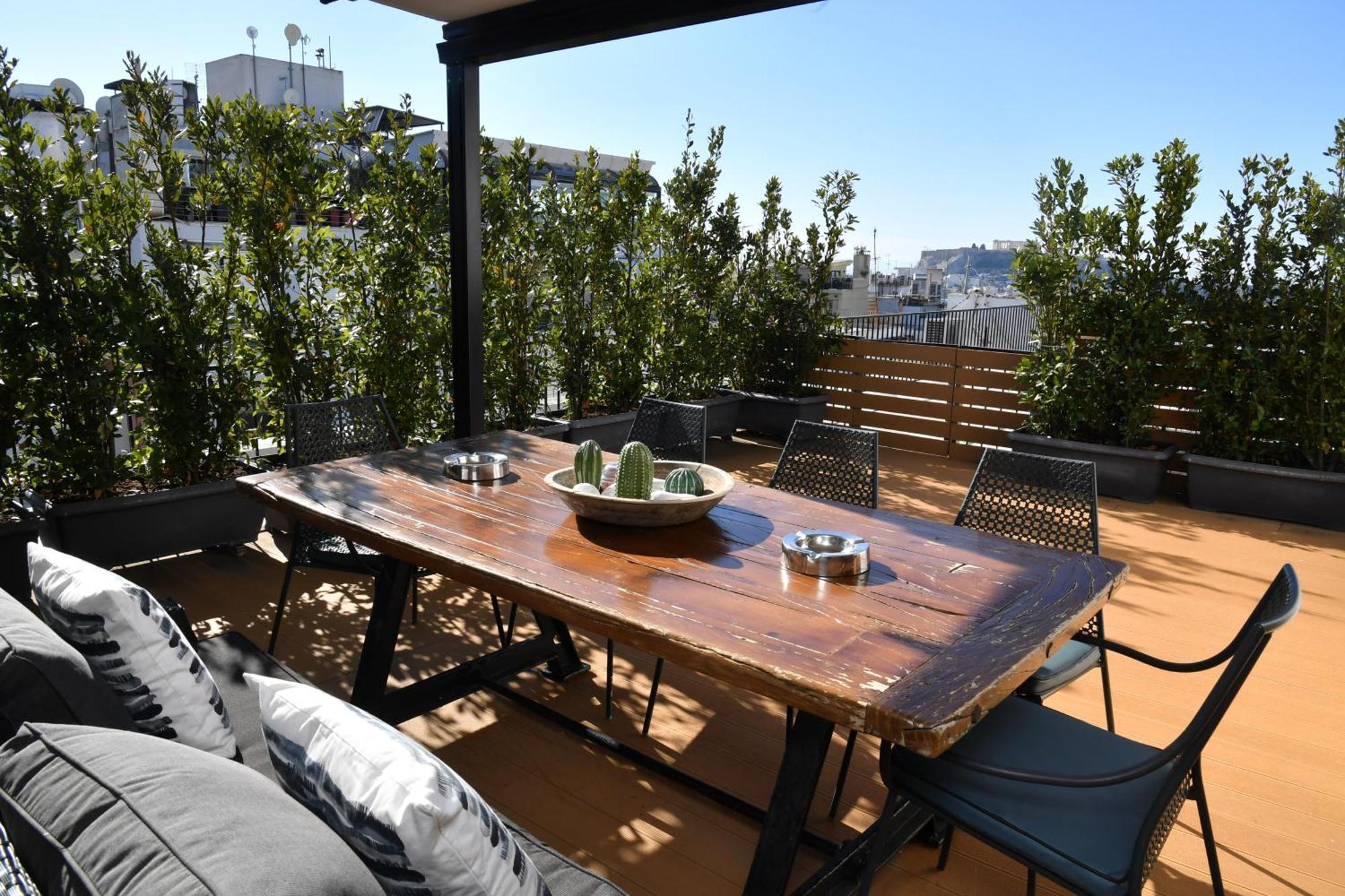 Luxurious Loft With Breathtaking Acropolis View Daire Atina Dış mekan fotoğraf